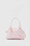 Saffiano Adjustable Hand and Crossbody Bag Powder Pink - 2