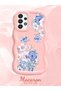 Samsung Galaxy A33 5g Compatible Case Camera Protector Pink Silicone Couple Phone Case Floral Pattern - 2