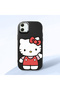 Samsung Galaxy A05 Compatible Case Camera Protector Black Silicone Couple Phone Case Kitty Pattern