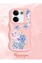 Tecno Camon 20 Compatible Case Camera Protector Pink Silicone Couple Phone Case Floral Pattern - 2