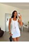 Lycra Denim Suit - White - 4