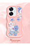 Realme C55 Compatible Case Camera Protector Pink Silicone Couple Phone Case Floral Pattern - 2