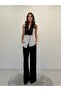 Elegant Posture Contrast Polka Dot Shawl Collar Gold Buttoned Vest Trousers Black Suit - 3