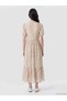 Alita city: standout v-neck floral bubble sleeve tiered dress - 5