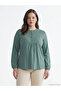 Original Oval Collar Embroidered Blouse - 2