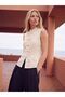 Lcw Vision Ecru Hakim Collar Embroidered Blouse - 3