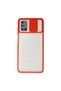 Samsung Galaxy M51 Case Palm Frosted Camera Sliding Silicone - Red