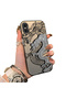 iPhone XS Max Compatible High Quality Chinese Style Black and White Dragon Printed Case - 2