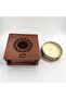 Scented Candle In Wood Crafted Box - Fresh Mint Lime Retreat - Small