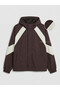 Brown Relax Fit Hooded Men's Raincoat - 5