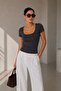 Soft Touch Square Neck Body |   Jumpsuit Lined Md3535 - 4