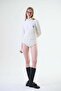 Blanc Italian Cashmere Blended Hair Knit Shorts Cream - 2