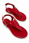 Isabel Women's Patent Leather Flip-Flop Sandals with Ankle Buckle and Comfortable Sole