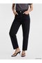 Two Mt Shop Quality Lcw Everyday Black Denim Straight Balloon Fit High Waist Narrow Leg Women's Jean Pan - 2