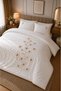 Embroidered Cotton Double Duvet Cover Set White - 3