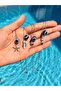 Starfish Evil Eye Bead Necklace with Steel Chain - 3