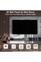 Wood Wall Slat Panel, 3D Fluted Wall Paneling for Interior 100x15x1.7cm, WPC Decorative Wall Stickers Noise Reduction, Wood Grain Textured Slats Wallpaper with Buckles for Ceiling Decor