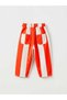 Boy's Top and Bottom Set: Bonjour T-Shirt and Orange Striped Balloon Jeans - 4