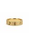 316L Stainless Steel Musical Note Pattern Gold Color Music Themed Gift Ring - 4