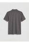 Vizyon New Season Anthracite Polo Collar Men's Sports T-Shirt - 6