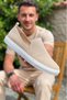 Zrk-114 Premium Beige Knitwear Breathable Orthopedic Laceless Men's Espadrille