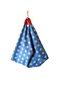 Hande Dizayn Valentine's Mother's Day Blue with White Polka Dots Origami Model Shoulder Bag - 5