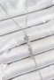 Brass Zircon Stone Row Star Figure Y Model Silver Color Women's Necklace