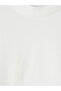 Lcw Modest White Crew Neck Lace Blouse - 7