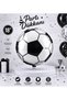Black and White Soccer Ball Foil Balloon 18 Inch 45 cm Helium Compatible Birthday Sports Themed Party Balloon - 2