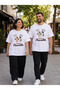 Unisex Large Size Cotton Printed T-Shirt Crew Neck Casual Comfortable Fit - 7
