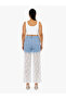 Plus Size Tencel High Waist Lace Wide Leg Women's Pants - 2