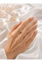 Women's Zircon Stone Butterfly Model Gold Ring - 4