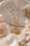 Zodiac Crab Steel Necklace (Gold Color) - 4