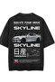 Car Drawing Printed Washable Relaxed Fit Unisex T-Shirt