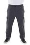 Men's Large Size Cargo Pocket Lycra Parachute Fabric Trousers/Sweatpants Anthracite
