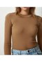 Women's Full Lycra Ribbed Camisole Bodysuit - Brown Mariposa Secret