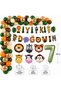 Safari Birthday Decorations Set 1-9 Years Old Balloon Set Happy Birthday Banner 36cm Number Balloon Party Supplies