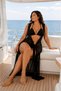 Plus Size Beach Dress, Plus Size Pareo, Tulle Beach Dress, Beach Party Dress, Plus Size Black Pareo - 5