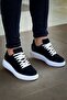 Zrk-X047 Premium High Quality Thick Sole Black and White Suede Casual Men's Sneaker - 4