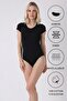 Women's 5-Pack Half Sleeve Snap Fastener Bodysuit/Leotard 90% Cotton - 4