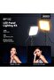 مجموعة إضاءة فيديو LED من Basics مكونة من قطعتين، لوحة إضاءة محمولة قابلة للتعتيم مقاس 6.2 بوصة مع 5 مصابيح - 3