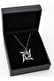Metallica Ninja Star Design Black Silver Color Rock Necklace Gift - 2