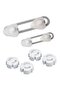 6 Piece Child Safety 3 &amp; Set of 2 Drawers, Cabinet Lock and 4 Safety Buttons for Socket Outlets - 2