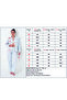 Shirt Collar Long Sleeve Front Heart Button Pocket Detailed Mini Teddy Bear Patterned Women's Pajama Set with Pants Premium Cotton - 7