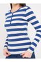 - Tricou dama cu maneca lunga si dungi - 2