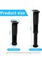4-Piece Black Adjustable Furniture Legs (16-28 cm) – With Mounting Accessories, Universal Suitable for Desk, Kitchen Cabinet, Sofa & Table Legs - 5