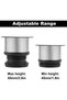 Adjustable Furniture Legs - Set of 8 - Height 5 cm - Stainless Steel - For Table/Cabinet/Bed - Easy to Clean - 3