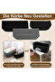 2-Pack Storage Baskets, Crocheted Bathroom Baskets, 29x15x18.5cm, Black, for Guest Towels, Kitchen, Shelves, Bread - 5