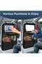 Car Organizer - Large Backseat Spine Protector - Multifunctional Waterproof Zipper Organizer with Foldable Table, Tablet Holder & Multiple Compartments - Black - 1 Piece - 2