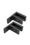 SS glass railing clamps - Staircase handrail glass railing fasteners - Balcony, garden, & terrace glass railings, For 15-20mm thick glass